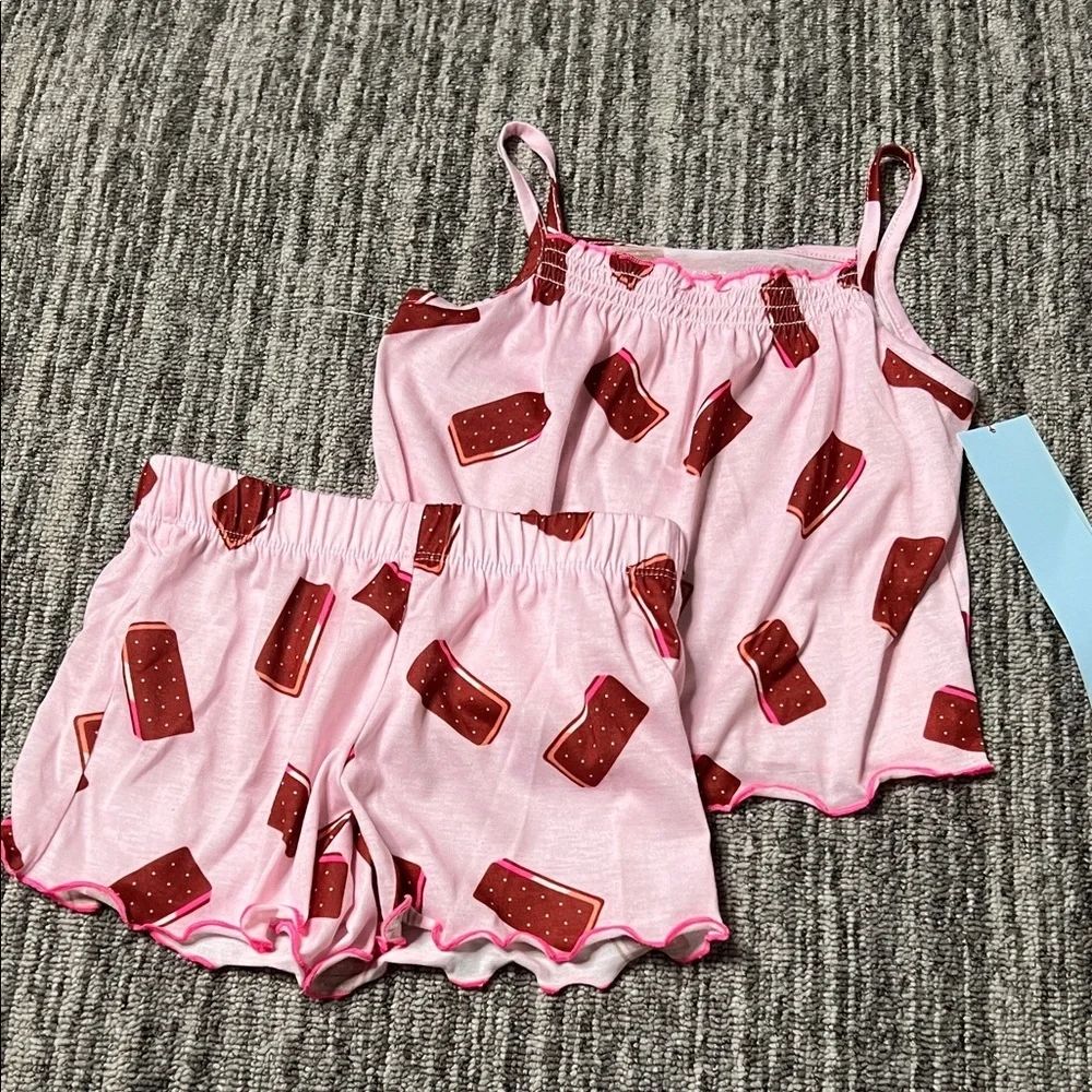 Cst & Jack - Ice Cream Sandwich Print Kids Pajamas Size XS (4/5)